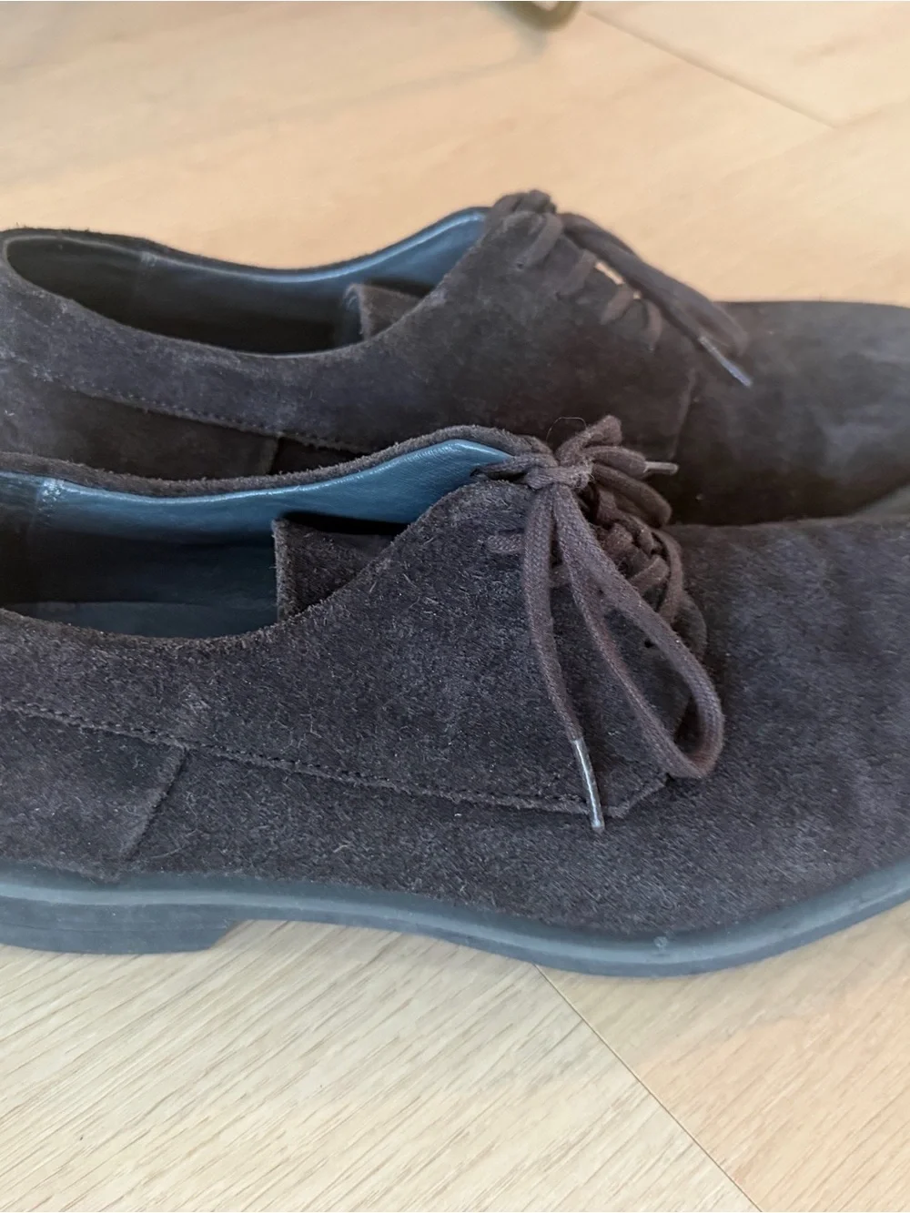 Calvin Klein Men’s Dark Brown Suede Derby Shoes
